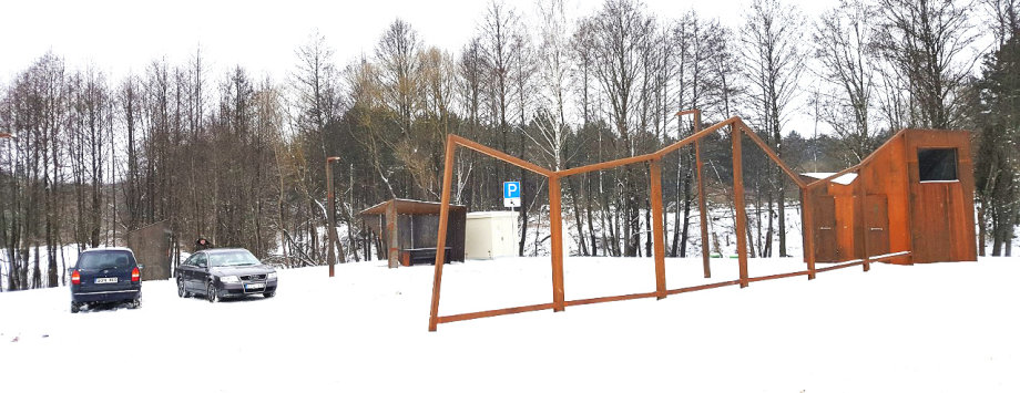 Moderni poilsio aikštelė prie Butrimonių