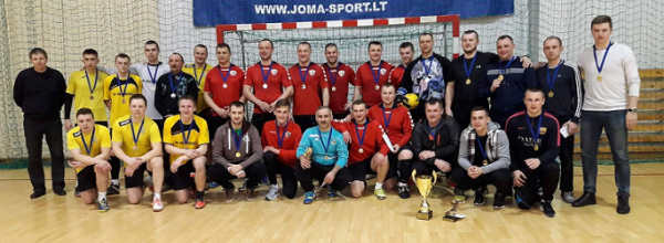 Jašiūnų komanda - Atvirų Šalčininkų rajono salės futbolo pirmenybių nugalėtoja