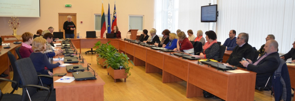 Diskutuota darbuotojų saugos ir sveikatos tema