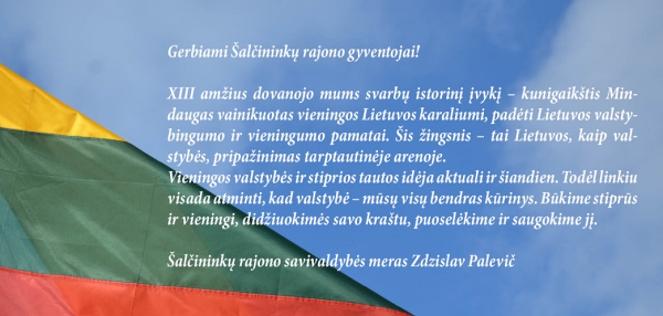 Mero sveikinimas Valstybės dienos proga
