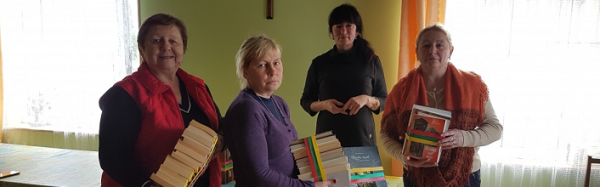 Biblioteka dėkoja už knygas senjorams