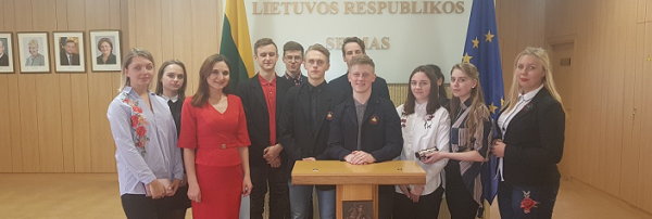 Projekto „Bendruomenės lyderiai“ dalyviai lankėsi Seime