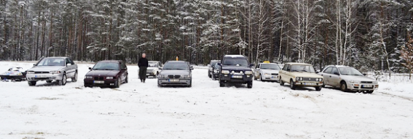 Pabarės seniūnijos automobilių žiemos lenktynės