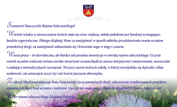 Z Dniem Nauczyciela!