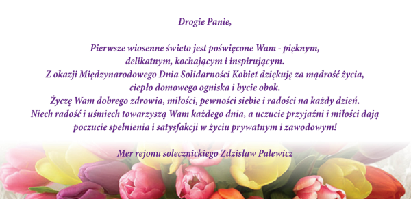 Mer składa życzenia Paniom!