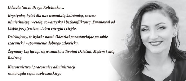Odeszła Nasza Droga Koleżanka