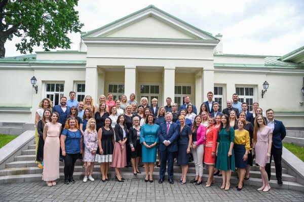 Lokalni liderzy programu „Active Citizens” na spotkaniu w Pałacu Prezydenckim w Wilnie