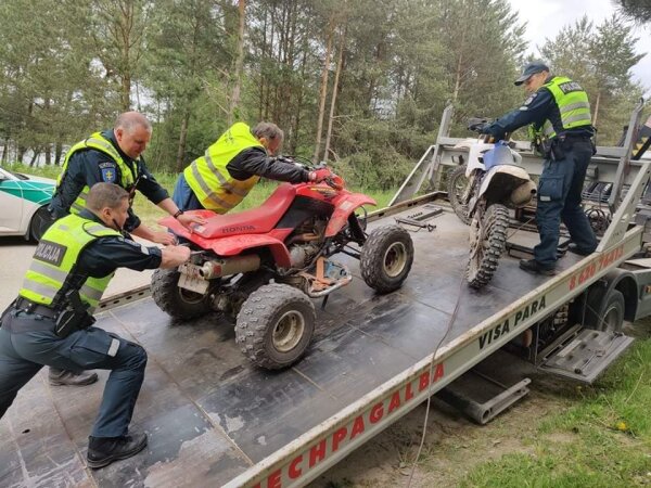 Prieš miškus niokojančius keturračius – gausios miškininkų, gamtosaugininkų ir policininkų pajėgos