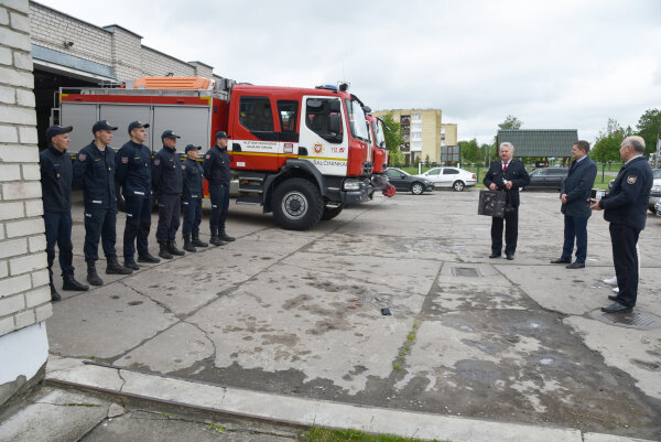 Šalčininkų rajono savivaldybės dovanos ugniagesiams