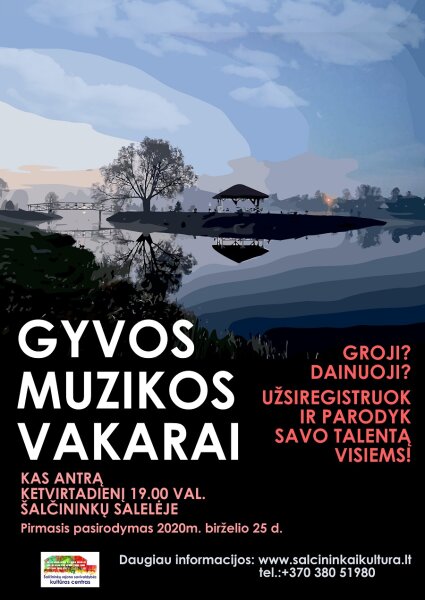 Gyvos muzikos vakarai Šalčininkų salelėje