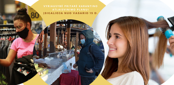 Vyriausybė pritarė karantino atlaisvinimo planui