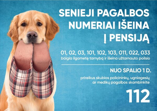 112 – vienas skubiosios pagalbos telefono numeris