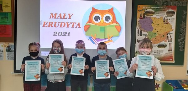 Znamy wyniki rejonowego etapu konkursu „Mały Erudyta 2021“