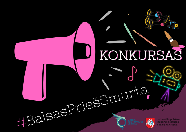 Kviečiame dalyvauti meno parodos ir video klipų konkurse „Kiekvienas balsas prieš smurtą svarbus“