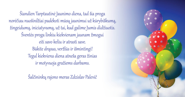 Su Jaunimo diena!