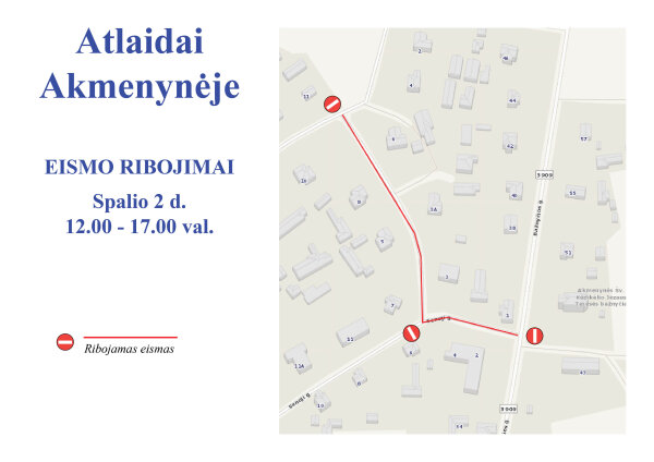 Eismo ribojimai Akmenynėje