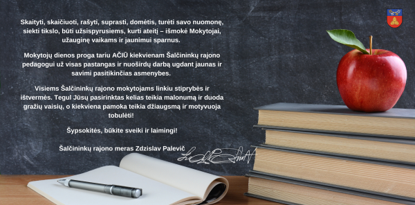 Su Mokytojų diena! 