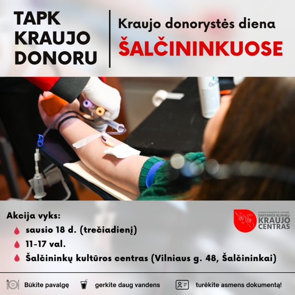 Kraujo donorystės akcija Šalčininkuose