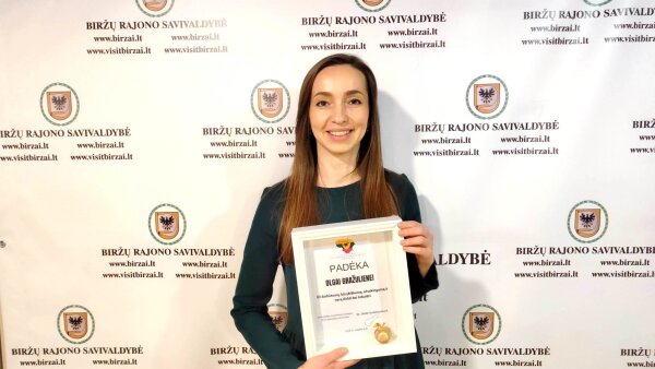 Olga Gražulienė – apdovanojimas už gerą darbą!