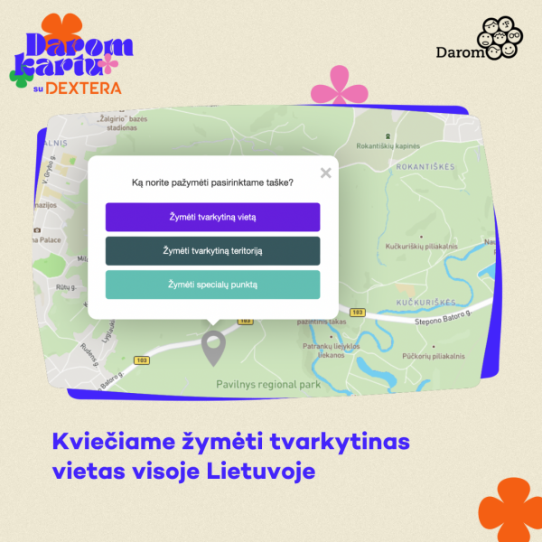Kviečiame žymėti tvarkytinas teritorijas 