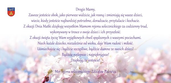 Z Dniem Matki!