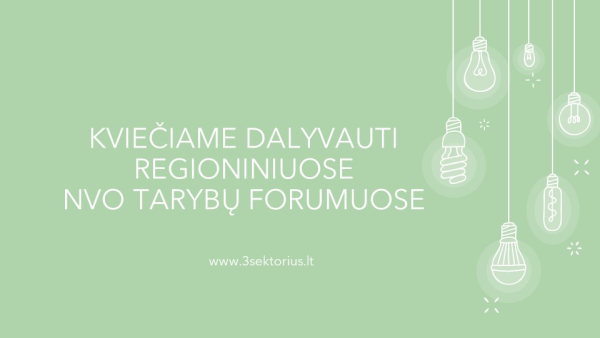 Regioniniai NVO tarybų forumai