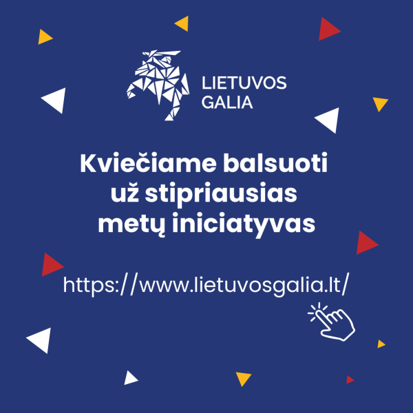 Startavo projekto „Lietuvos galia“ apdovanojimų konkurso viešas balsavimas