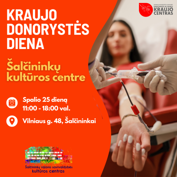 Kraujo donorystės akcija Šalčininkuose