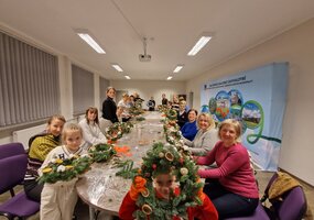 Advento vainiko pynimo kūrybinės dirbtuvės