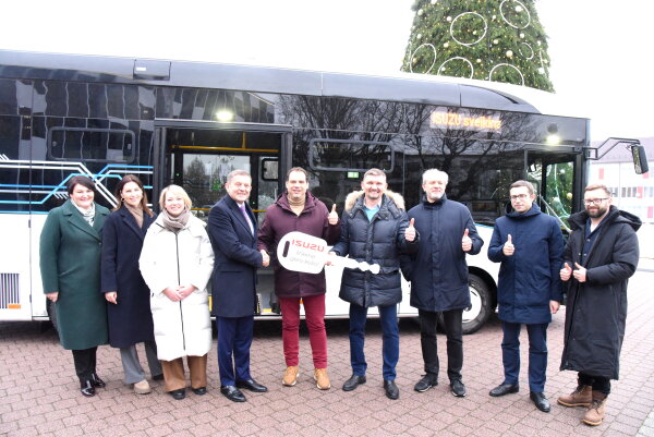 Kalėdinė dovana: pirmasis elektra varomas autobusas Šalčininkų rajone