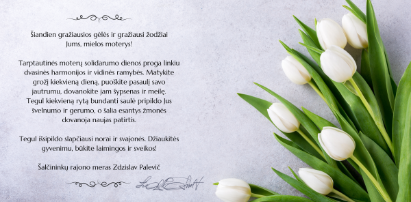 Su Tarptautine moterų solidarumo diena! 
