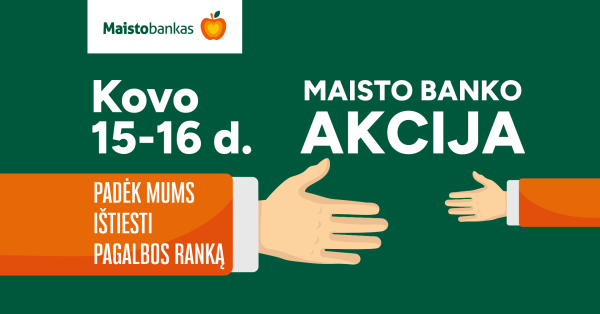 Kviečiame dalyvauti „Maisto banko“ akcijoje