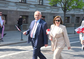 Wilno przybrało polskich barw