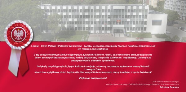 2 maja - Dzień Polonii i Polaków za Granicą 