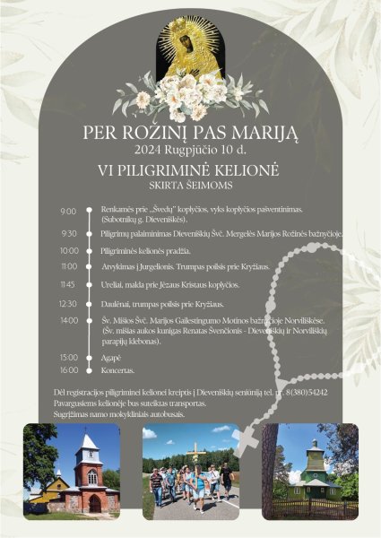 Dieveniškių bendruomenė kviečia į piligriminį žygį