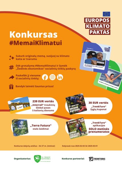Kvietimas dalyvauti nuotraukų konkurse „Memai klimatui“