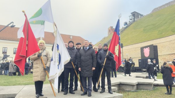 Meras Zdzislav Palevič dalyvavo 1863–1864 m. sukilimo minėjimo renginyje