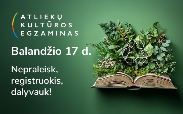Balandžio 17 d. gyventojai kviečiami dalyvauti „Atliekų kultūros“ egzamine