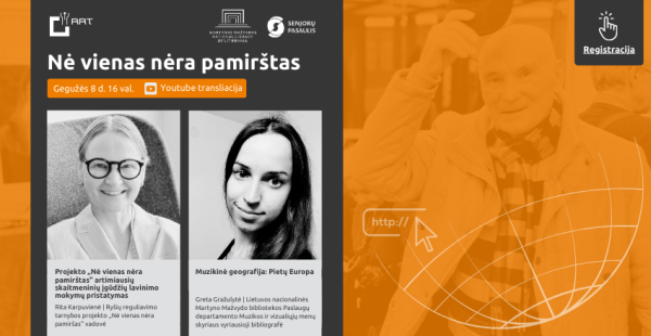 Projektas „Nė vienas nėra pamirštas“  ir vėl kviečia į nuotolinę paskaitą