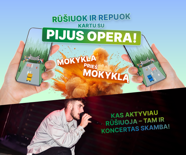 Mokyklos kviečiamos rūšiuoti ir laimėti koncertą su Lietuvos hiphopo žvaigžde!