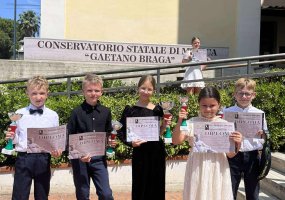 Šalčininkų Stanislavo Moniuškos menų mokyklos mokiniai triumfavo Italijoje!