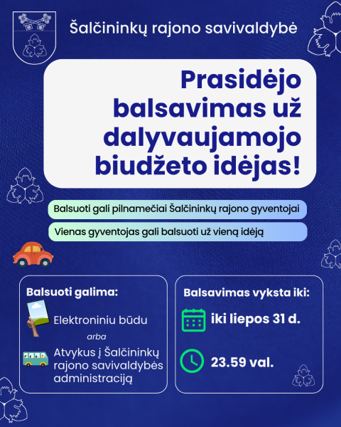 Prasideda dalyvaujamojo biudžeto balsavimas