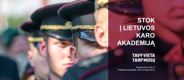 Studijuok Lietuvos karo akamemijoje