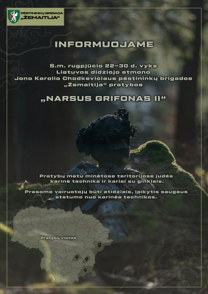 Pratybos „Narsus Grifonas II“