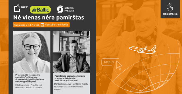 Projektas „Nė vienas nėra pamirštas“  ir vėl kviečia į nuotolinę paskaitą