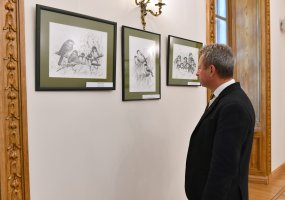Prezidento Komorowskio vizitas ir Janickio piešiniai Šalčininkuose