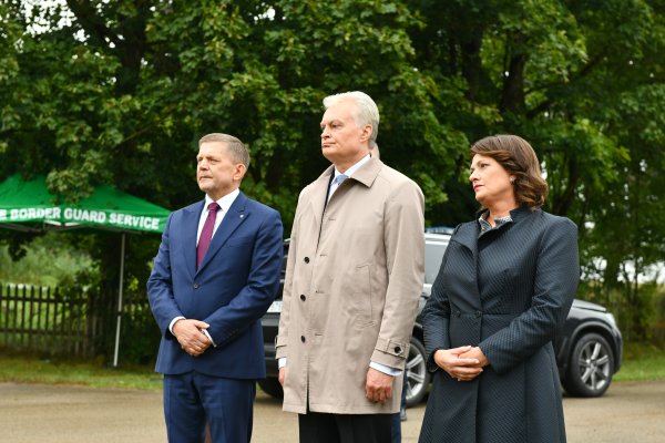 Šalčininkų rajone lankėsi Lietuvos pirmoji pora
