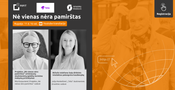Projektas „Nė vienas nėra pamirštas“  ir vėl kviečia į nuotolinę paskaitą