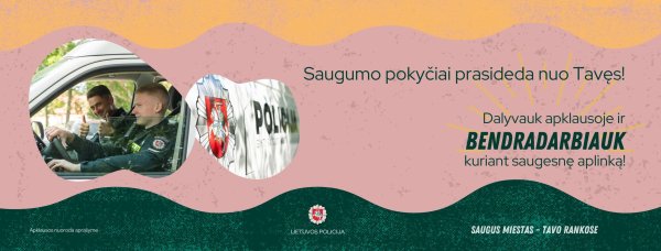 Policijos komisariatas kviečia dalyvauti apklausoje