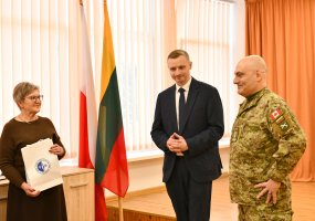 NATO pajėgų integravimo vieneto vizitas Dieveniškėse